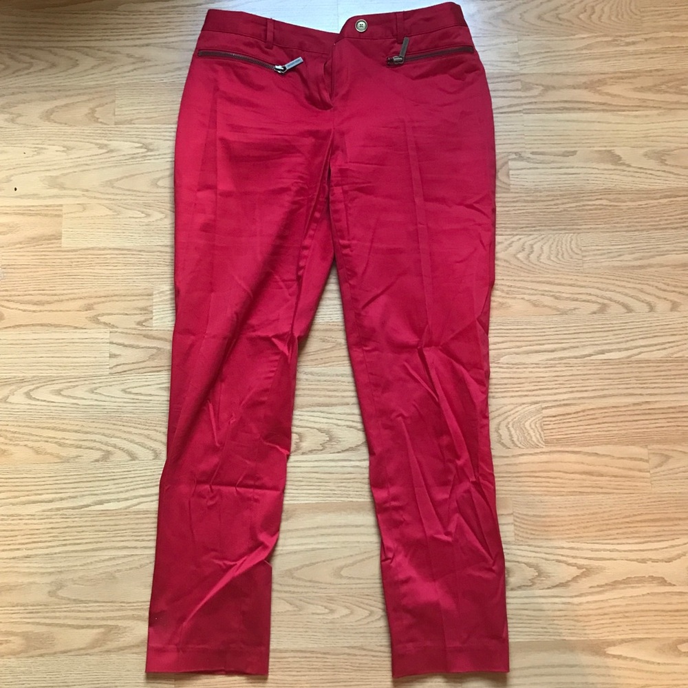 Michael by Michael Kors red trousers